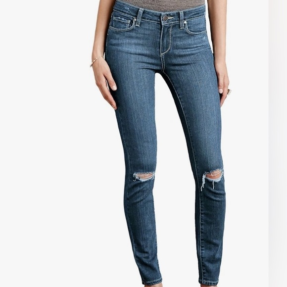 PAIGE Verdugo Ankle Jeans in Orleans Destructed 27 Used - Picture 1 of 6